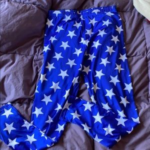 Wonder Woman style Leggings size L